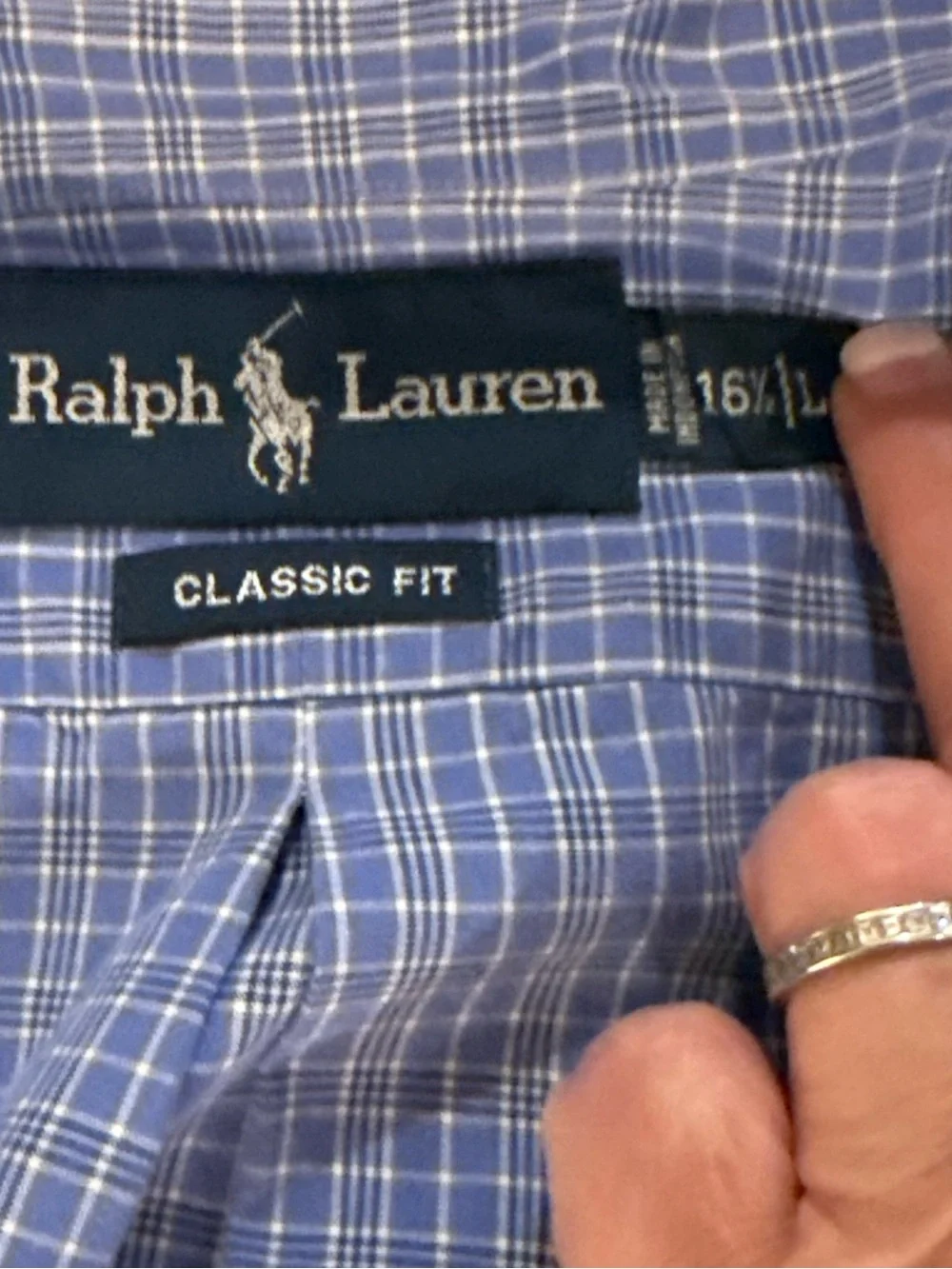 Ralph Lauren Polo Men’s Classic Fit Long Sleeve Plaid Button Down Large